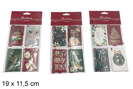 [121529] Pack 8 cartoline natalizie assortite 19x11,5 cm