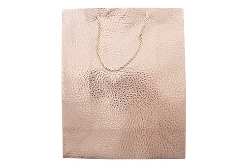 [121541] Rose gold Christmas gift bag 32x26 cm