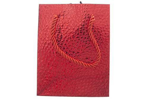 [121555] Bolsa de regalo Navidad color roja 15,5x12 cm