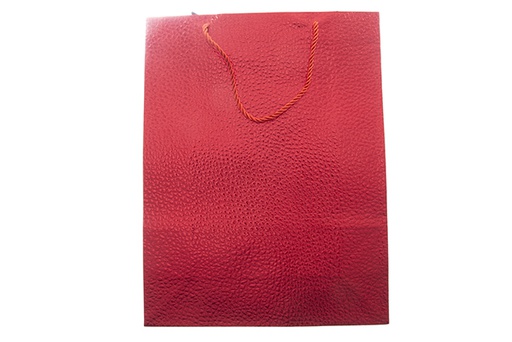 [121559] Sac cadeau de Noël rouge 39x30 cm