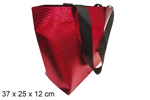 [121568] Red Christmas gift bag 37x25 cm