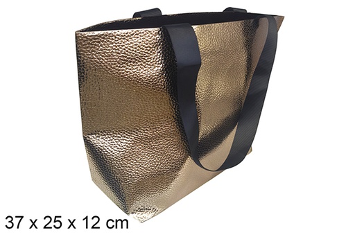 [121569] Rose gold Christmas gift bag 37x25 cm