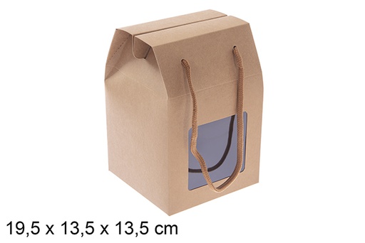 [121580] Bolsa regalo cartón Navidad 19,5x13,5 cm