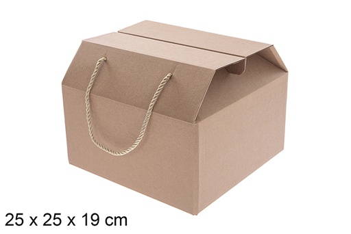 [121581] Boîte en carton de Noël 25x25 cm