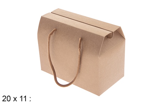 [121586] Boîte en carton de Noël avec fenêtre 20x11 cm   