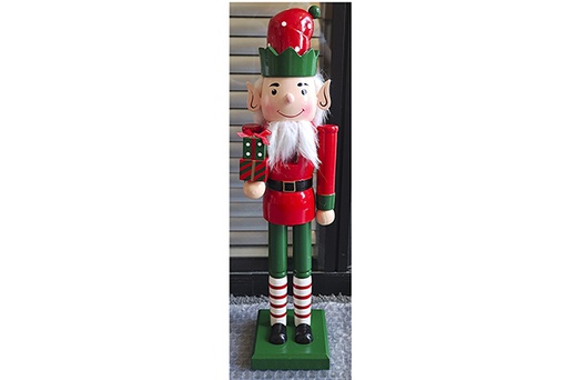 [121612] Cascanueces de madera Navidad 35 cm