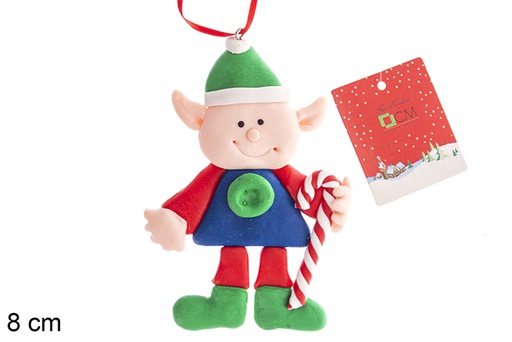 [121694] Pendente duende de Natal 8 cm