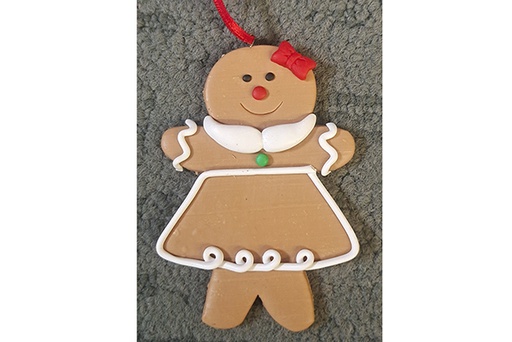 [121723] Christmas doll pendant 8 cm