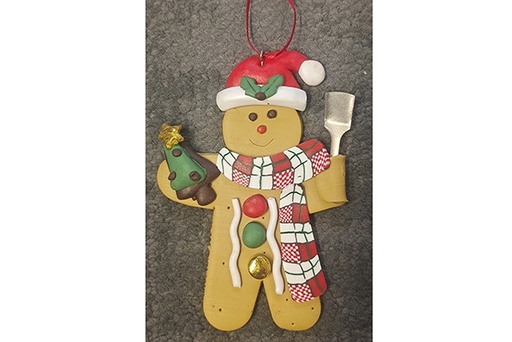 [121727] Colgante muñeco galleta Navidad 8 cm