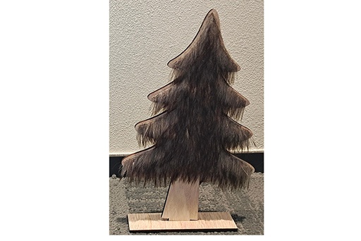 [121743] Figurine sapin de Noël en bois 30 cm