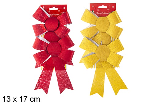 [121864] Pack 2 lazos Navidad surtidos 13x17 cm