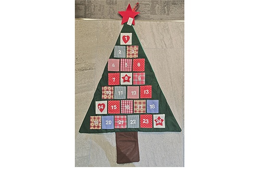 [121981] Christmas advent calendar 68x107 cm