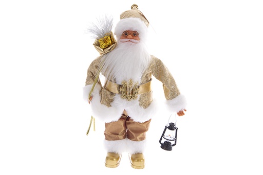 [122049] Papá Noel dorado 30 cm