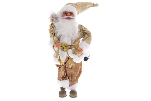 [122051] Papá Noel dorado 45 cm