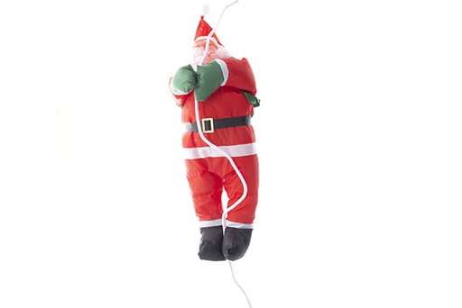 [122069] Papá Noel con traje impermeable y cuerda 50 cm