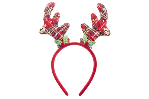 [122091] Colorful reindeer Christmas headband