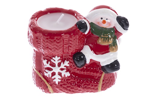 [122147] Resin Santa Claus with candle 2 model 8.5x8cm