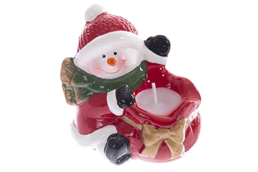 [122148] Resin Santa Claus with candle 2 model 8.5x8cm