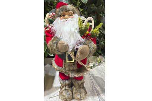 [122154] Vestido de Papai Noel em PVC lantejoulas douradas 13 cm