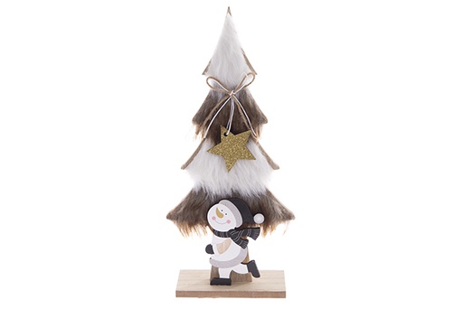 [122310] Albero in legno per decorazioni natalizie 30 cm