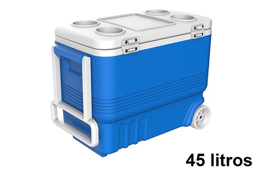 [122371] Portable refrigerator with wheels 45 l.
