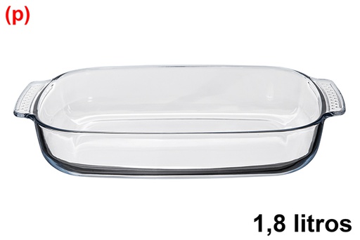 [122374] Fuente cristal cudrada 1,8 litros