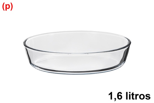 [122380] Fuente cristal ovalado 1,60 litros