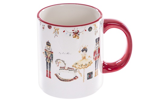 [122407] Taza cerámica Navidad decorada Cascanueces 300 ml