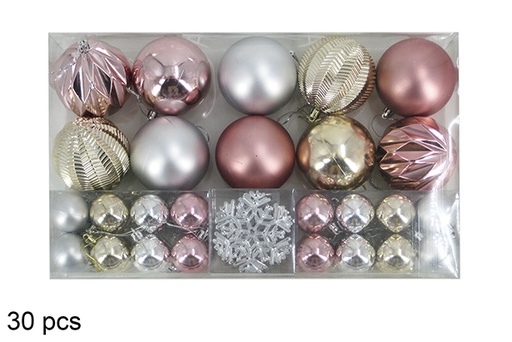 [122431] Pack  30 boules de Noël assorties-3