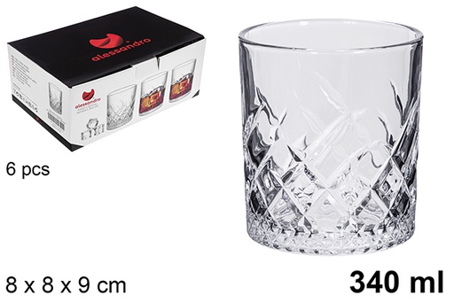 [122483]  Whiskey glass glass 340 ml