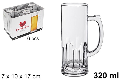 [122488] Glass jug for beer Nicol 320 ml	