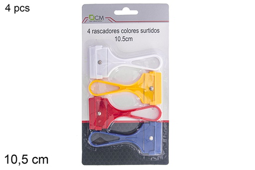 [122495] 4 tiragraffi in colori assortiti 10,5 cm