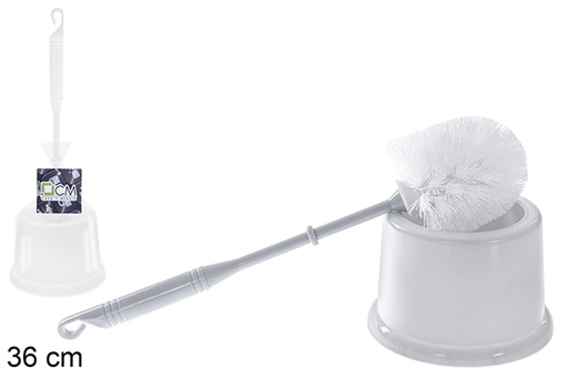 [122529] Porta escova de vaso sanitário redondo colorido 36 cm