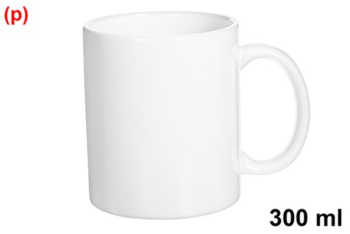 [122564] Caneca de cerâmica branca 350 ml