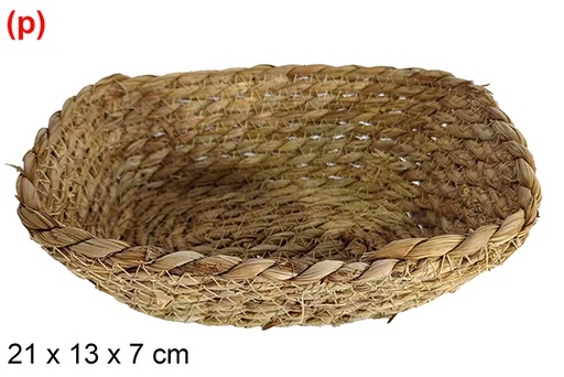[122615] Cesta seagrass rectangular natural 21x13x7 cm
