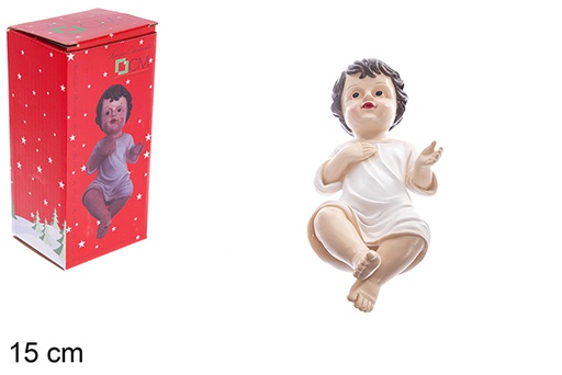 [122665] Gesù bambino in resina 15 cm 
