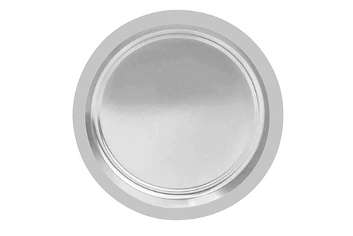 [122673] Pack 6 silver Christmas paper plates 23 cm