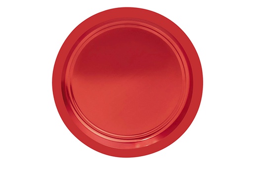 [122674] Pack 6 Christmas red paper plates 23 cm