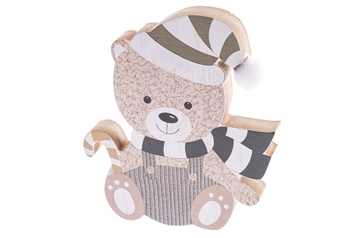 [122757] Wooden Christmas figure 13x15 cm