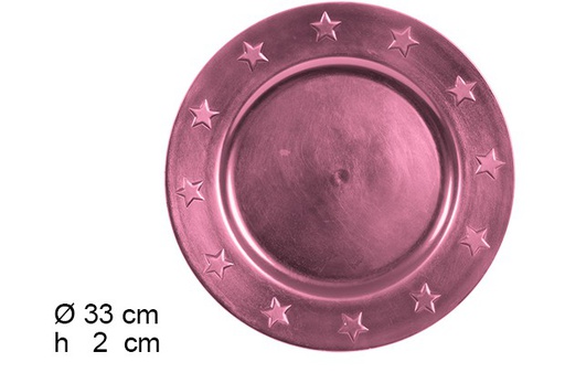 [122797] Carregador roxo com estrelas 33 cm