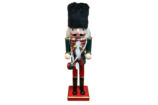 [122854] Colored wood Christmas nutcracker 30 cm 