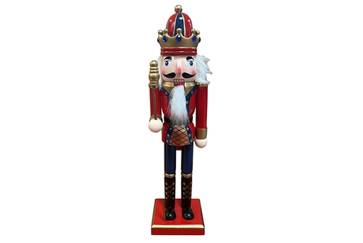 [122855] Pack 6 cascanueces de Navidad de madera color surtido 12cm