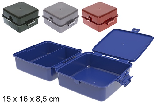 [122934] Lancheira com compartimentos em cores sortidas
