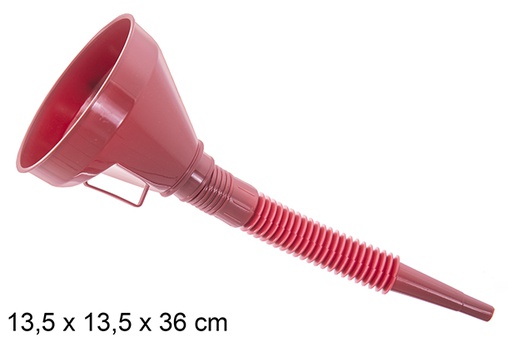 [122987] Funil de gasolina vermelho