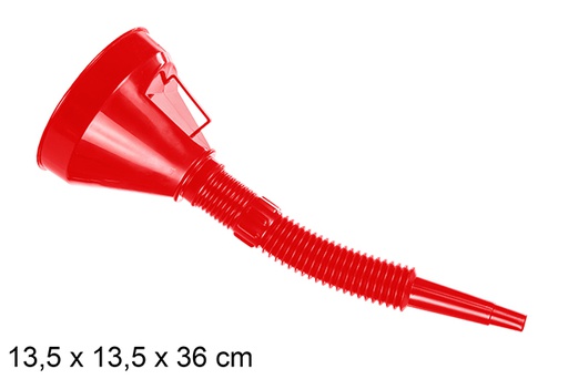 [122987] Red gasoline funnel