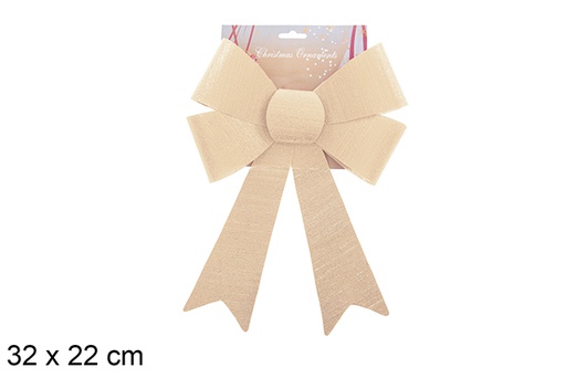 [123044] Lazo navidad oro brillo 32x22cm