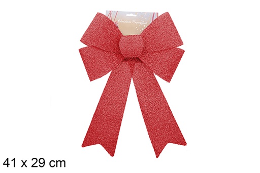 [123107] Lazo navidad rojo brillante 41x29cm