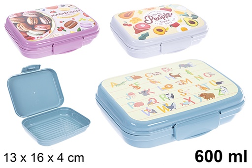 [123149] Boîte à lunch en plastique 600ml