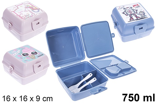 [123152] Boîte à lunch en plastique Vera