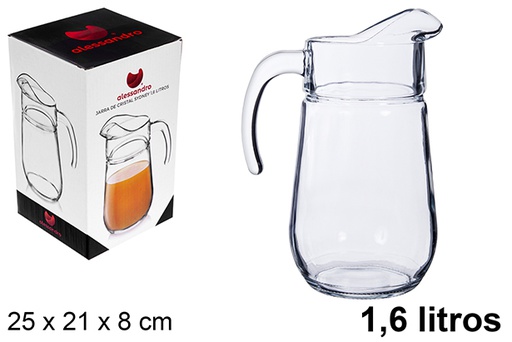 [123159] Sydney glass jug 1.6 liters